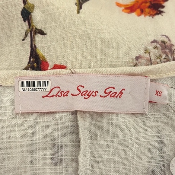 Lisa Says Gah X Free People Leila Floral Dress NWT Size XS - Picture 9 of 11